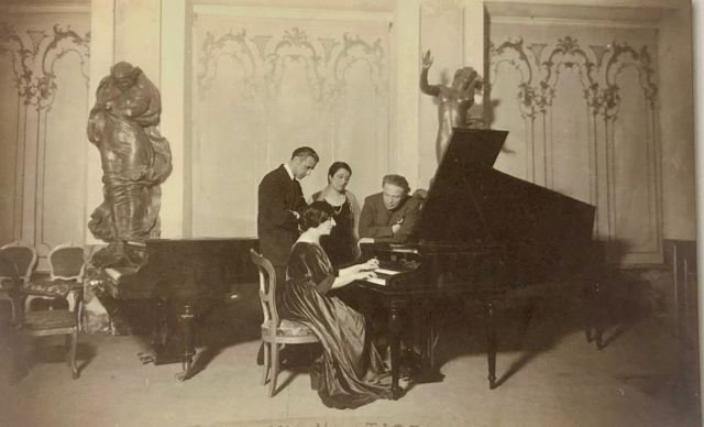 I Respighi con il conte