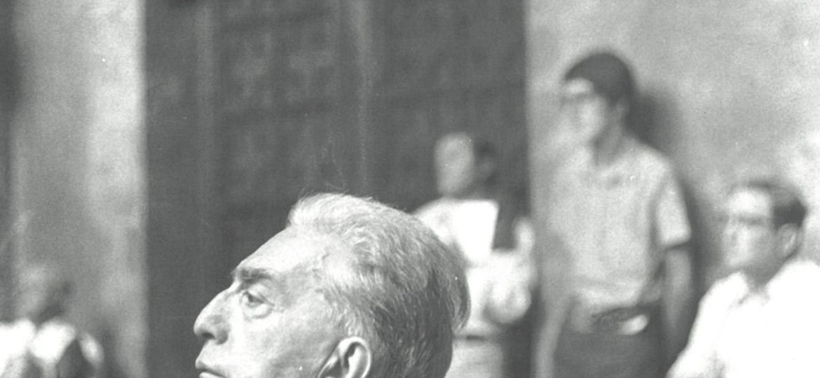 Luigi Dallapiccola all'Accademia Musicale Chigiana di Siena, 1967_Fototeca dell'Accademia Muiscale Chigiana_foto di Galliano Passerini