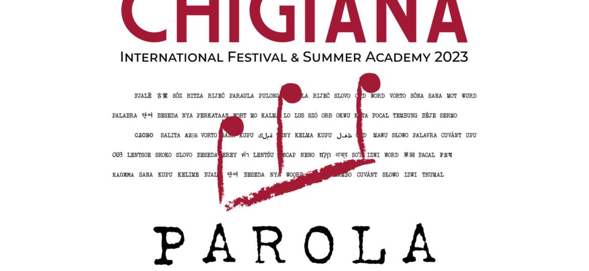 Logo Parola Festival Chigiana 2023 Header
